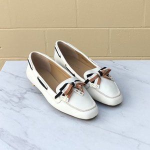 Talbots Leather Loafer Bow Flats